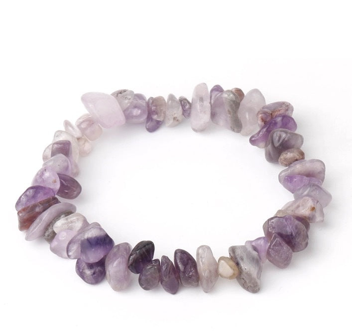 Explosions Natural Gravel Beaded Bracelet Hand-Woven Elastic Rope Bracelet Bohemian Style Bracelet