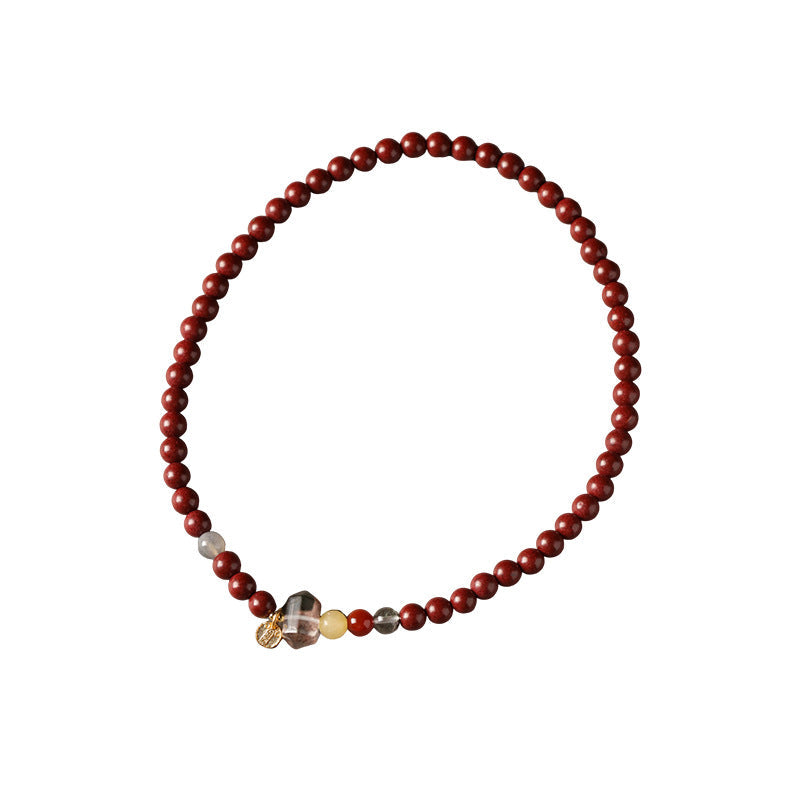 Ghost Crystal Chinese Style Ancient Incense Double Circle Bracelet