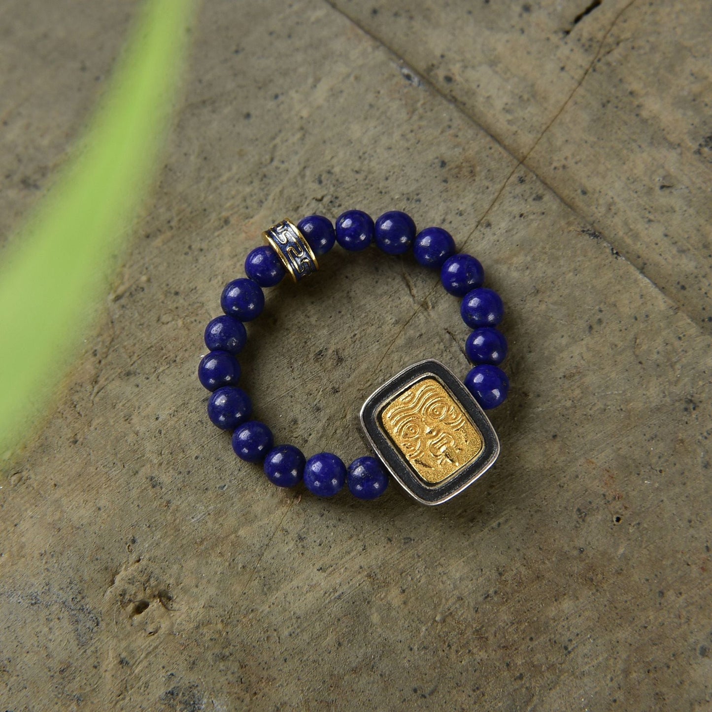 New Retro Ethnic Style Ring Crane Blue White Elegant Fashion Lucky Niche Design Ring Jewelry - Buddha Blessing You