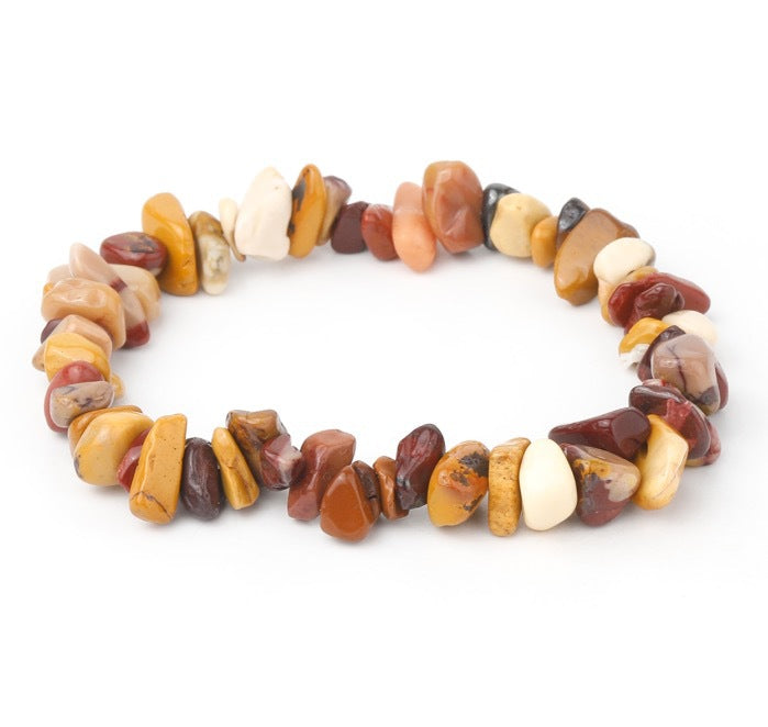 Explosions Natural Gravel Beaded Bracelet Hand-Woven Elastic Rope Bracelet Bohemian Style Bracelet