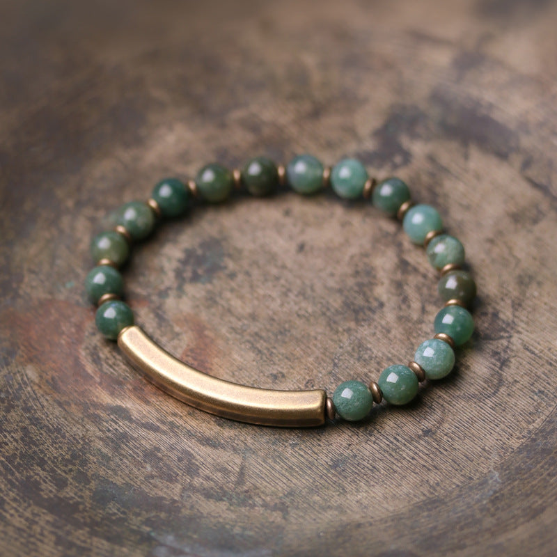 Turmalinperlen Mehrschichtiges Armband Paar Original Retro Ethno-Stil Armband