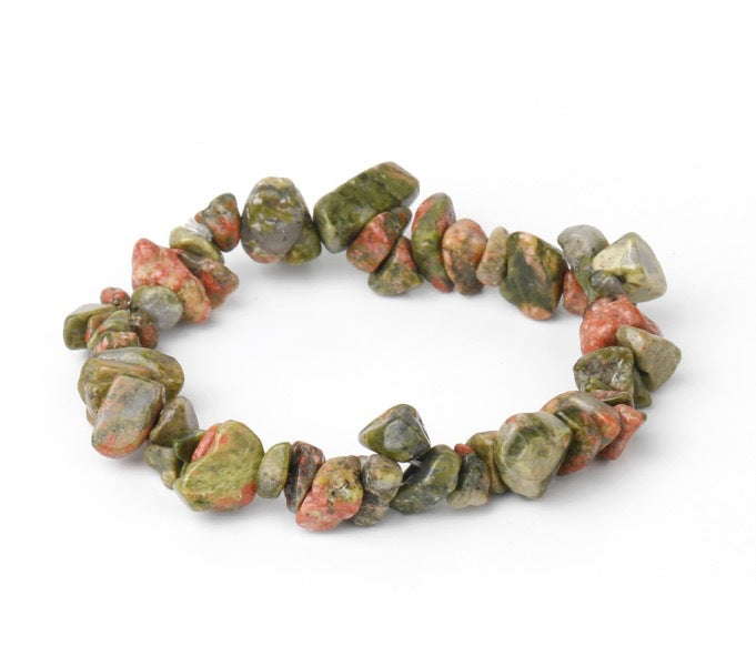 Explosions Natural Gravel Beaded Bracelet Hand-Woven Elastic Rope Bracelet Bohemian Style Bracelet