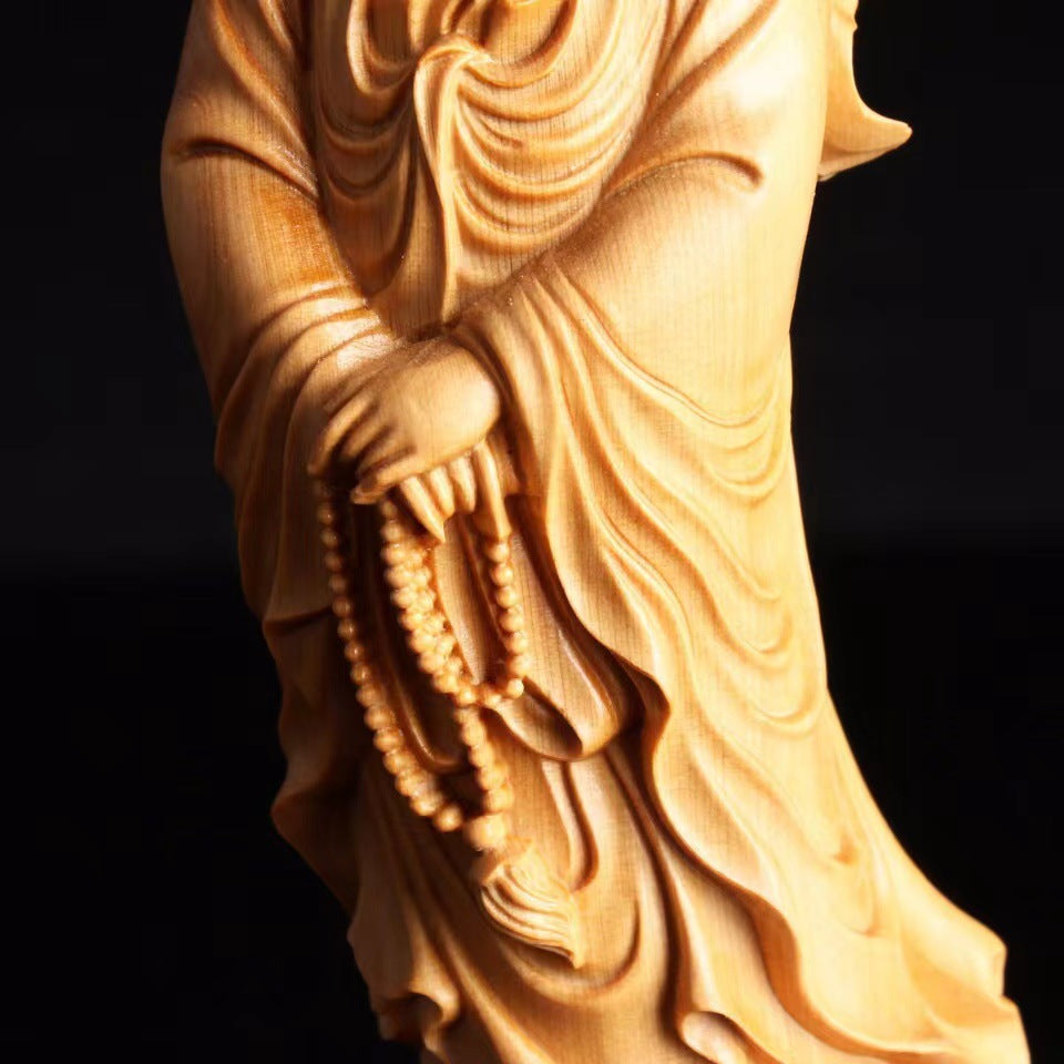 Boxwood Carving Guanyin Bodhisattva Ornaments