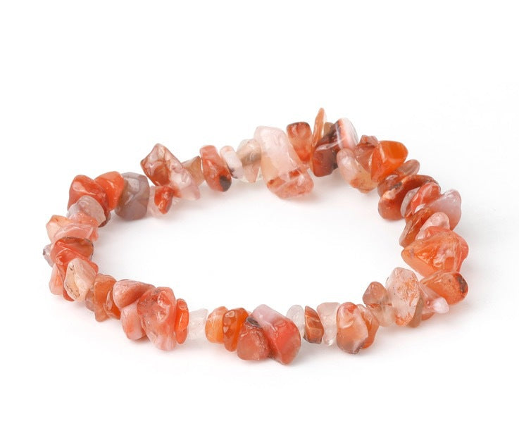 Explosions Natural Gravel Beaded Bracelet Hand-Woven Elastic Rope Bracelet Bohemian Style Bracelet