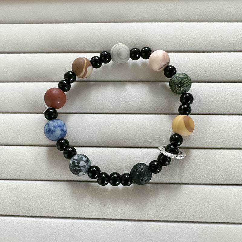 Couple Bracelet Star Milky Way Bracelet Volcanic Stone Lapis Lapis Eight Galaxy Bracelet Jewelry