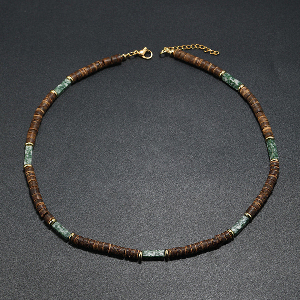 Men'S Turquoise Necklace Surfing Punk Necklace Unique Necklace