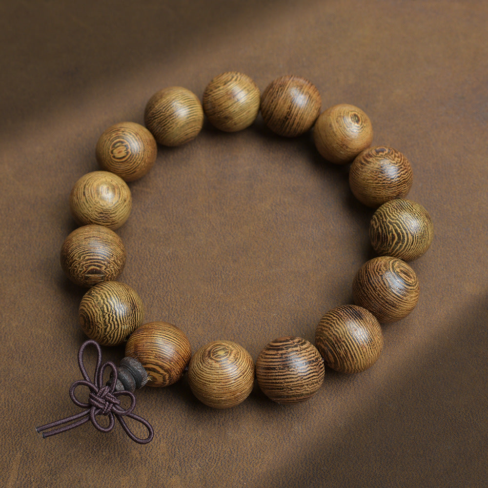 Old Material Wood Bracelet Buddha Beads Rosary 108 Retro Style Men And Women Bracelet Holding Gifts