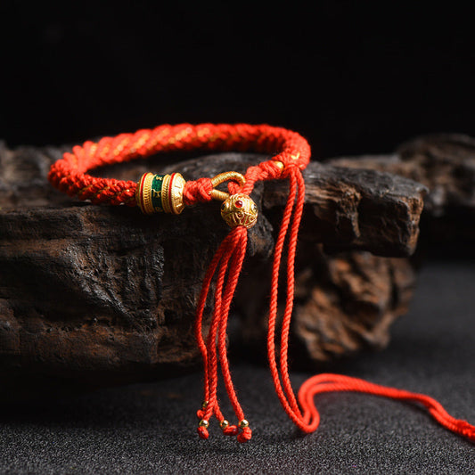 Hand-woven Bracelet Wearable Tangkazakilam Couple Colored Hand Rope - Buddha Blessing You