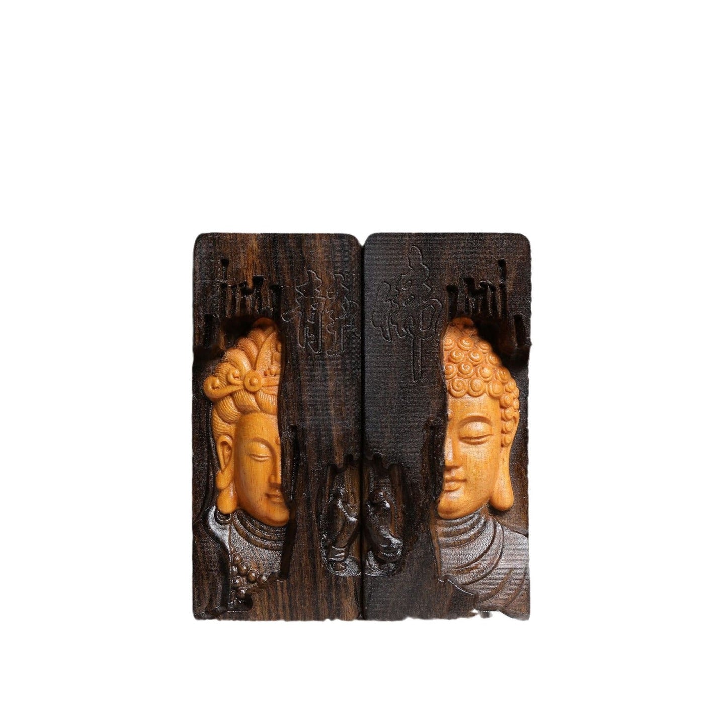 Aloes Wood Carving Guanyin Tathagata Lovers Pendant Wood Carving Crafts Car Pendant Jewelry