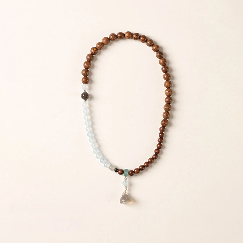 Original Blue Water Jadeite Double Circle Prayer Beads BraceletOriginal Blue Water Jadeite Double Circle Prayer Beads Bracelet