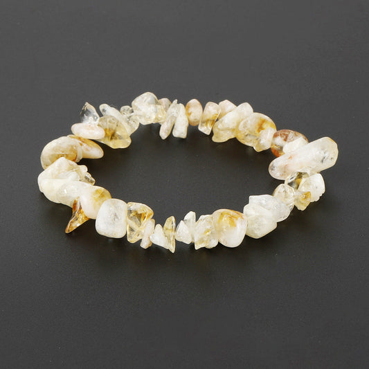 Natural Stone Beaded Hand Woven Elastic Bohemian Style Bracelet - Buddha Blessing You