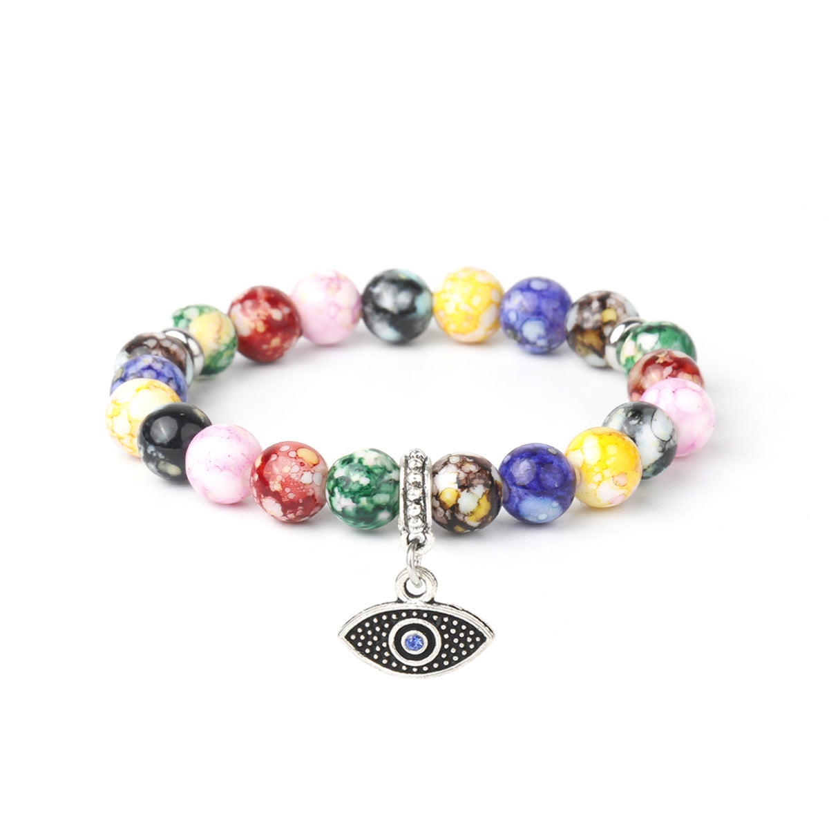 Explosions Colorful Beads Bracelet Yoga Meditation Balance Bracelet Beaded Meditation Assistant