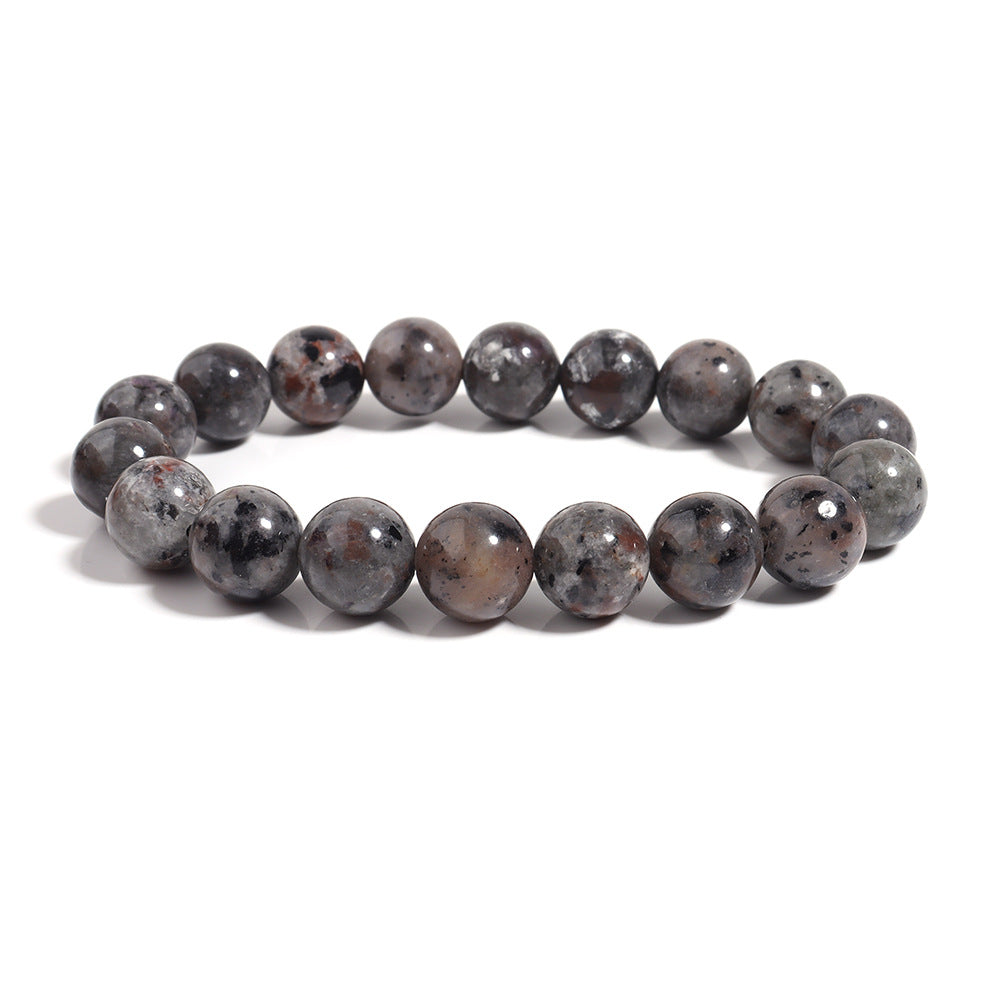 Jewelry Natural Flame Stone Bracelet for Men and Women Neutral Single Circle Beaded Energy Bracelet