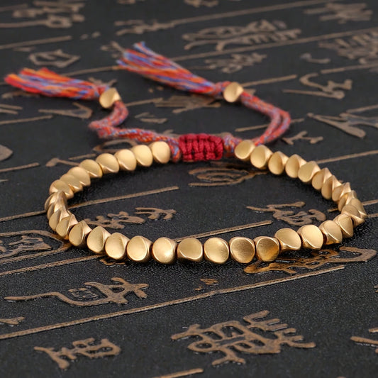 Hand-Woven Bracelet Special-Shaped Bracelet Creative Pull Tassel Hand Rope - Buddha Blessing You
