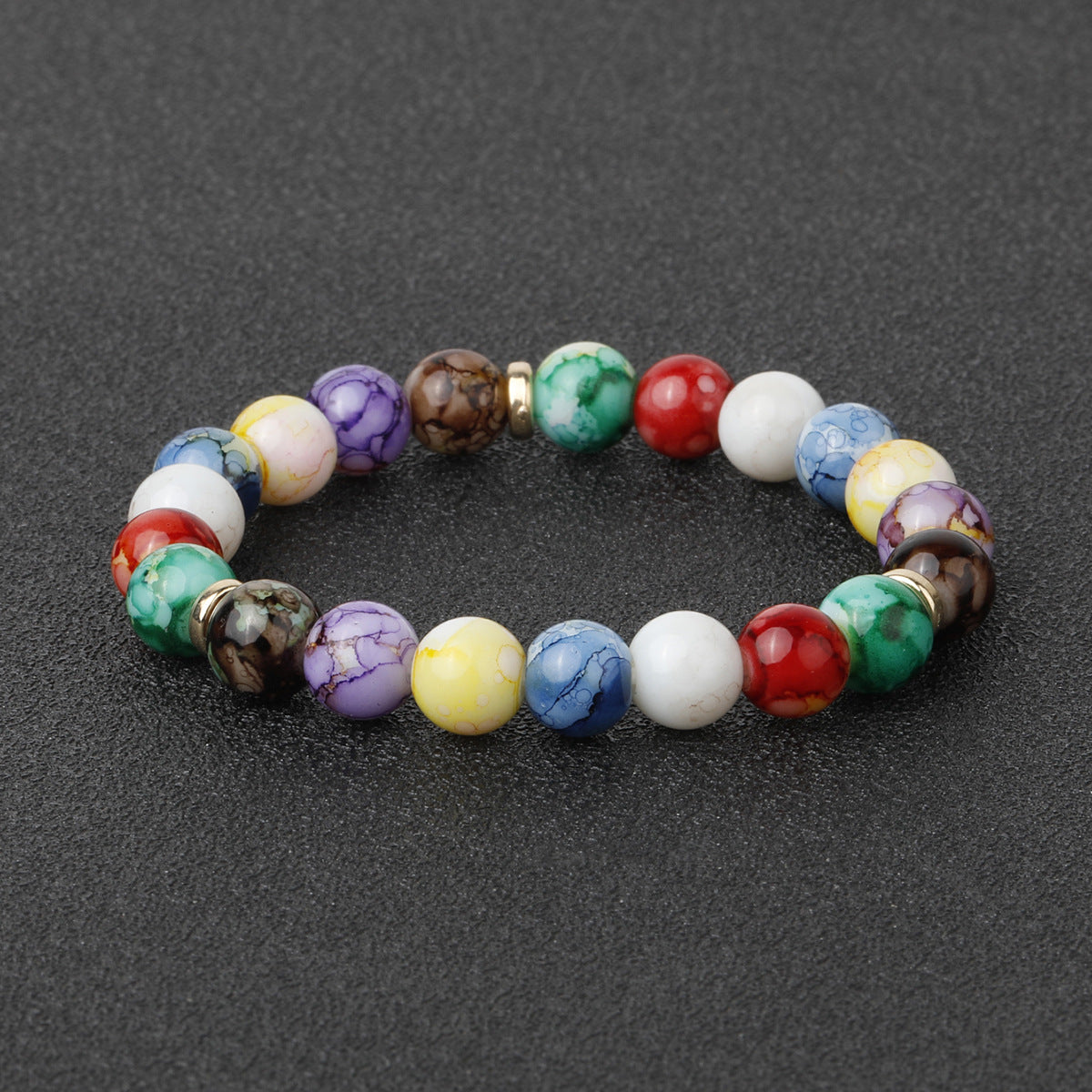 Explosions Colorful Beads Bracelet Yoga Meditation Balance Bracelet Beaded Meditation Assistant