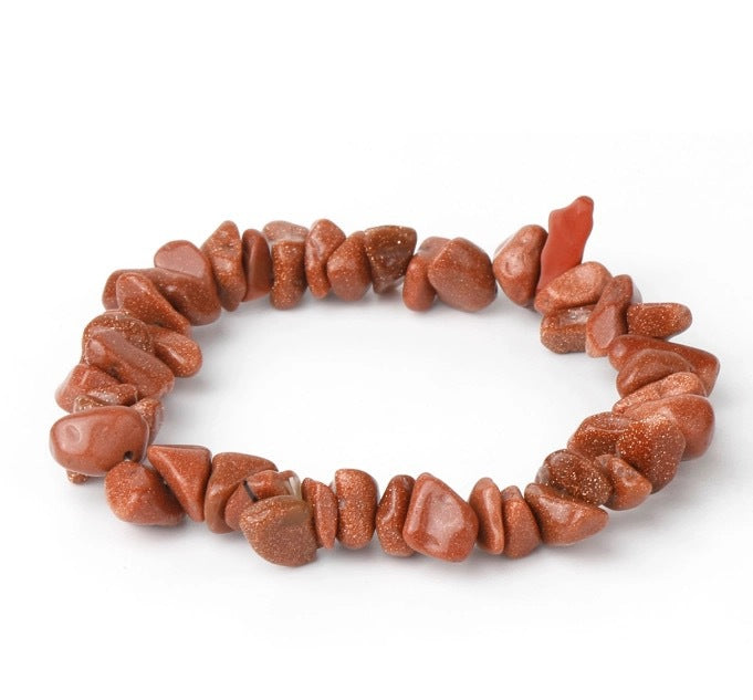 Explosions Natural Gravel Beaded Bracelet Hand-Woven Elastic Rope Bracelet Bohemian Style Bracelet