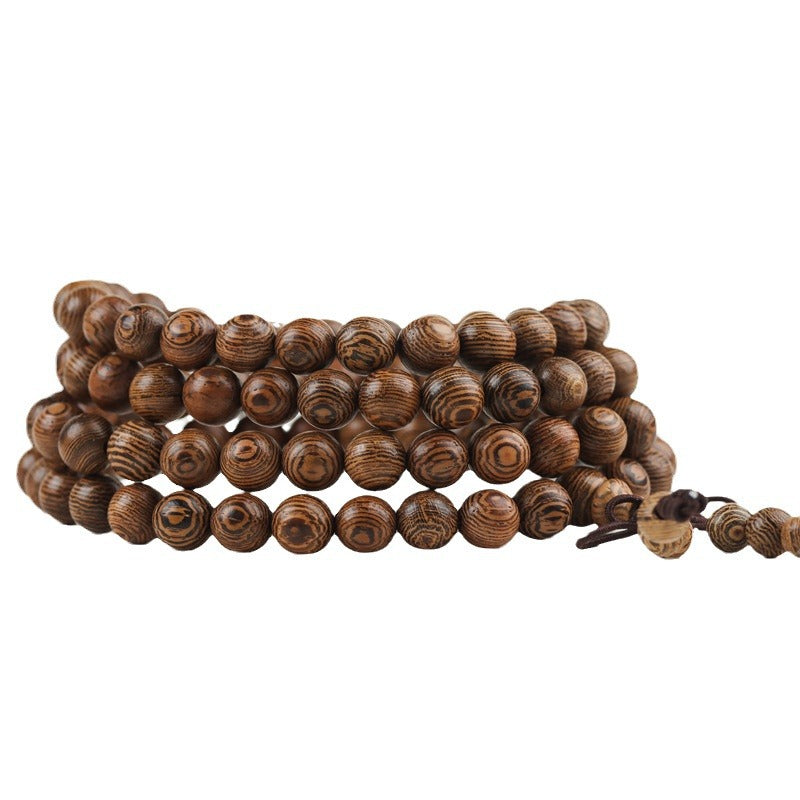 Old Material Wood Bracelet Buddha Beads Rosary 108 Retro Style Men And Women Bracelet Holding Gifts