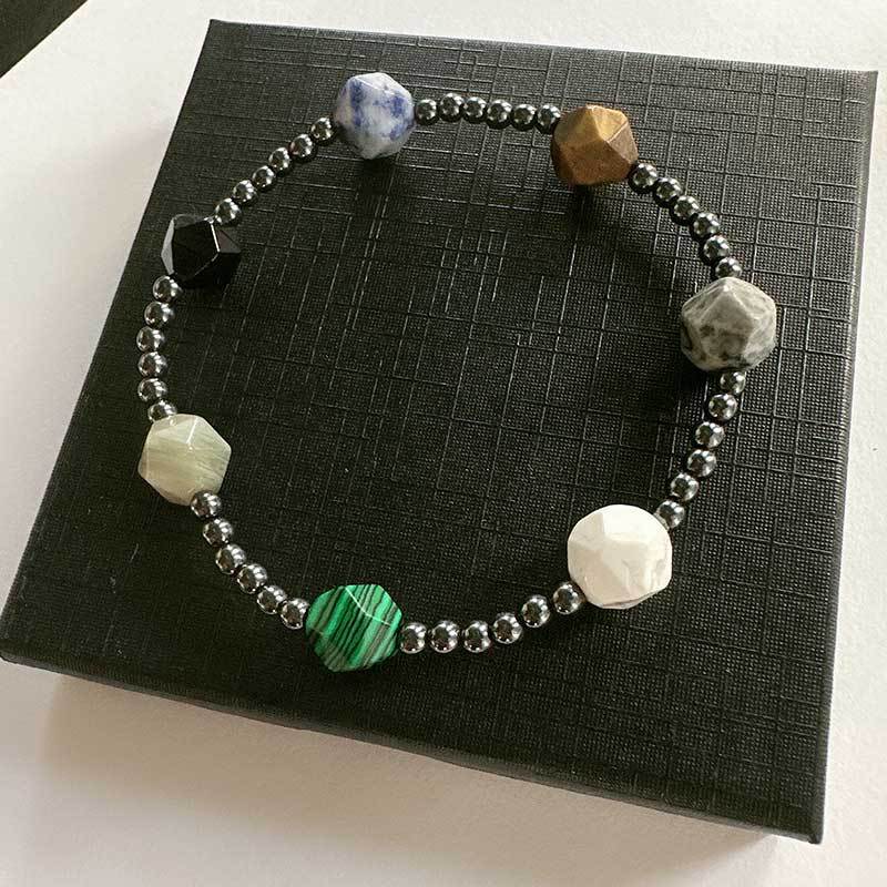 Couple Bracelet Star Milky Way Bracelet Volcanic Stone Lapis Lapis Eight Galaxy Bracelet Jewelry