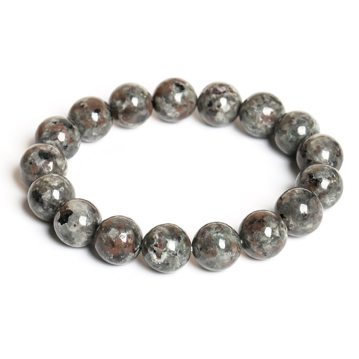 Jewelry Natural Flame Stone Bracelet for Men and Women Neutral Single Circle Beaded Energy Bracelet