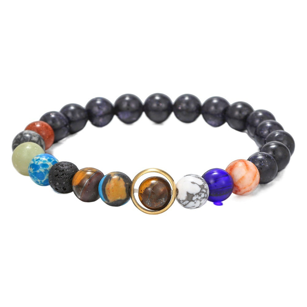 Couple Bracelet Star Milky Way Bracelet Volcanic Stone Lapis Lapis Eight Galaxy Bracelet Jewelry