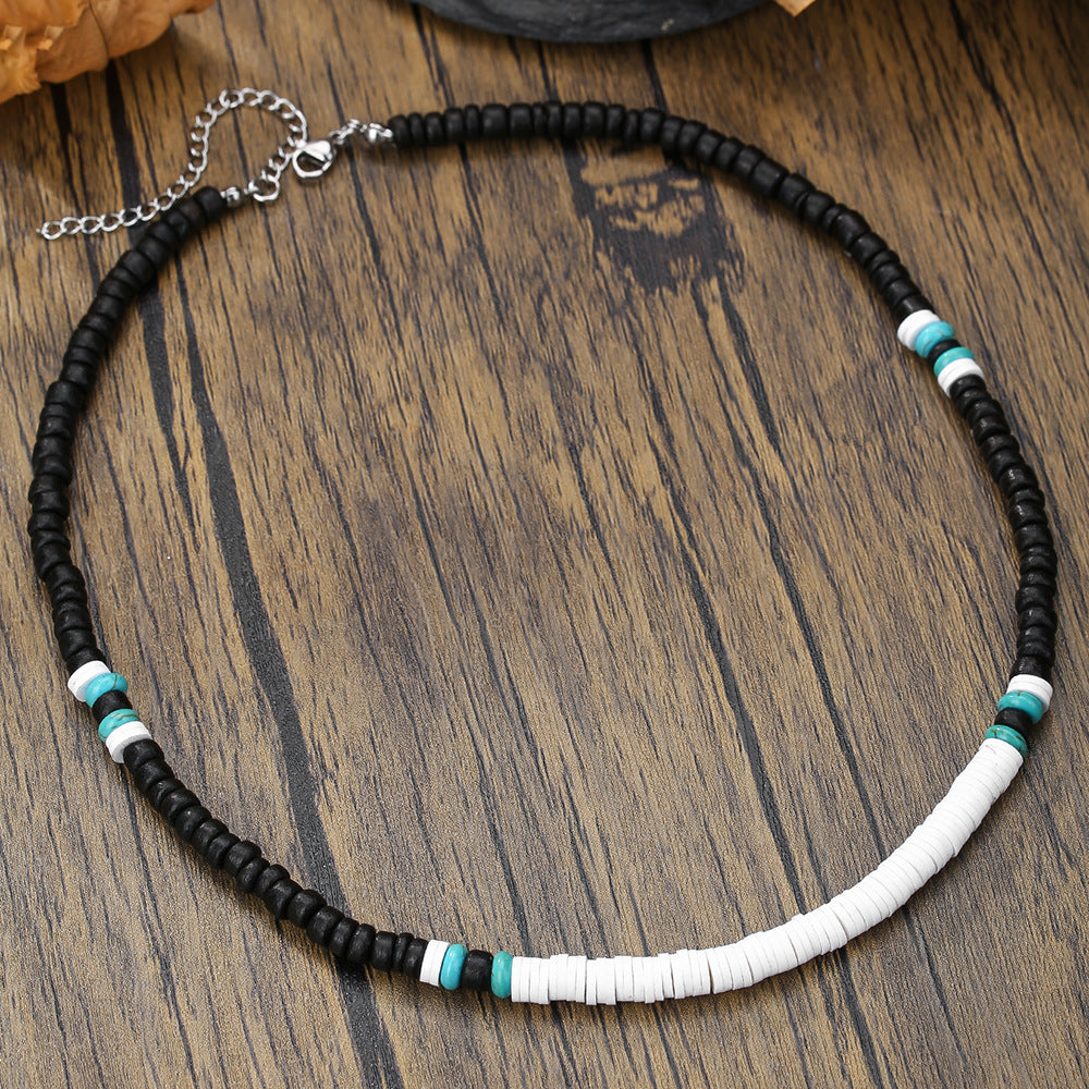 Men'S Turquoise Necklace Surfing Punk Necklace Unique Necklace