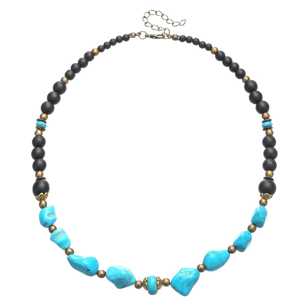 Men'S Turquoise Necklace Surfing Punk Necklace Unique Necklace
