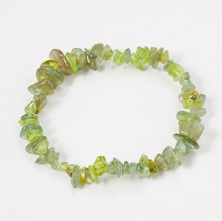 Explosions Natural Gravel Beaded Bracelet Hand-Woven Elastic Rope Bracelet Bohemian Style Bracelet