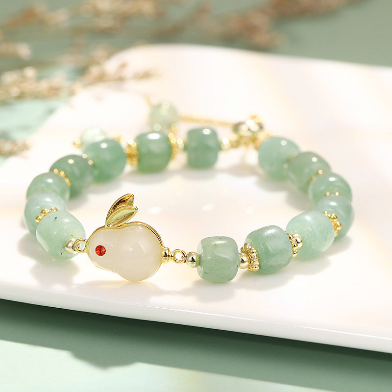 Elegant Jade Rabbit Bracelet For Year Of The Rabbit Festival Jewelry Bracelet - Buddha Blessing You