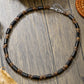 Summer Beach Bohemian Wood Chip Coconut Shell Necklace Men's Surfing Necklace Simple Tribal Stainless Steel Necklace