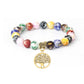 Buntes Perlenarmband für Yoga-Meditation und spirituelle Balance
