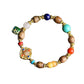 Bracelet 8mm Agarwood With Square Blessing Brand Retro Versatile Bracelet