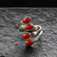 New Retro Ring Women's Fashion Exaggerated Personality South Red Opening Adjustable Index Finger Gift