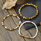 New Coconut Shell Wood Multi-layer Stacked Wear Bracelet Retro Men's Turquoise Beaded Bracelet