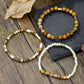 New Coconut Shell Wood Multi-layer Stacked Wear Bracelet Retro Men's Turquoise Beaded Bracelet
