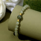 Natural Hetian Jade Bracelet With S925 Sterling Silver Beads
