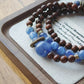 Kyanite Sandalwood Bracelet Blue Crystal Bracelet Niche Design Advanced Sense
