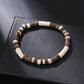 Fashion Commuter Retro Style Bracelet Jewelry Trendy Men's Handmade Beaded Black Gallstone Turquoise Bracelet