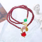Garnet Bracelet Natural Crystal Fox Pendant Beaded Bracelet Retro Multi-Layer Fashion All-Match Jewelry