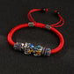 Handmade Dragon Knot Silver Pixiu Adjustable Bracelet With Auspicious Meaning