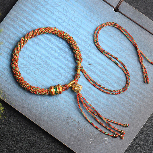 Hand-woven Bracelet Wearable Tangkazakilam Couple Colored Hand Rope