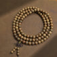 Old Material Wood Bracelet Buddha Beads Rosary 108 Retro Style Men And Women Bracelet Holding Gifts