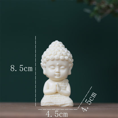 Ivory Bodhi Seed Buddha Lotus Carved Home Decor Craft Bead