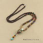 Nepal Handmade Jewelry Pendant Vintage Ethnic Style Wooden Bead Necklace Women's And Man's Accessories Decorative Pendant