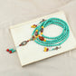 Tibetan Style Nepal Imitation Turquoise Necklace Long National Style Crossbody Chain Back Chain Artistic