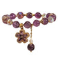Fashion Amethyst Bracelet Five-pointed Star Four-leaf Clover Zircon Pendant Beaded Bracelet