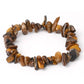 Handgewebtes elastisches Armband im Bohemian-Stil mit Natursteinperlen