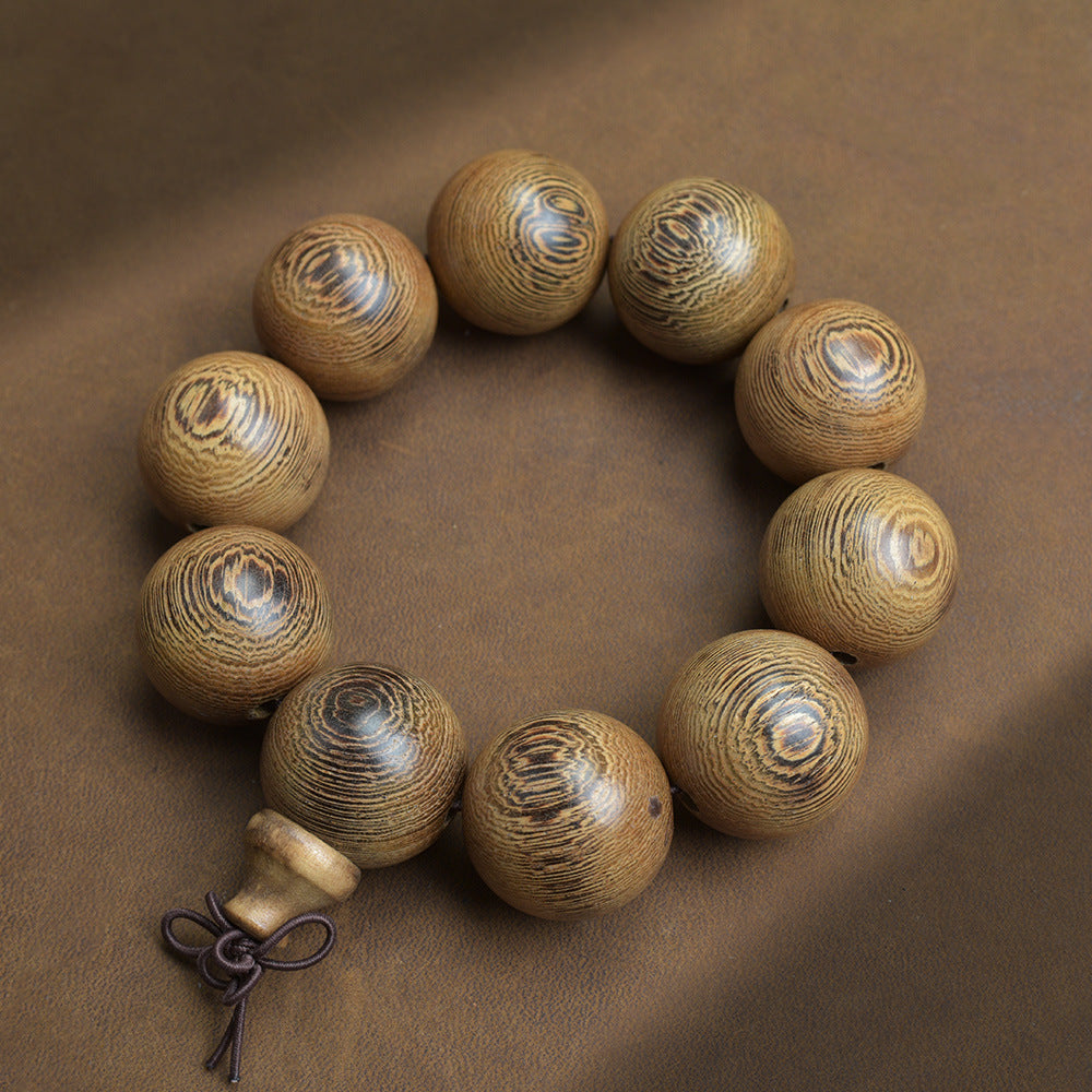 Old Material Wood Bracelet Buddha Beads Rosary 108 Retro Style Men And Women Bracelet Holding Gifts