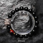 Natürlicher Silber-Obsidian-Gold-Obsidian spiritueller Heilstein Perlenarmband