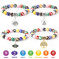 Explosions Colorful Beads Bracelet Yoga Meditation Balance Bracelet Beaded Meditation Assistant