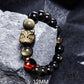 Natural Silver Obsidian Bracelet Men's and Women's Obsidian Bracelet Gold Obsidian Jewelry